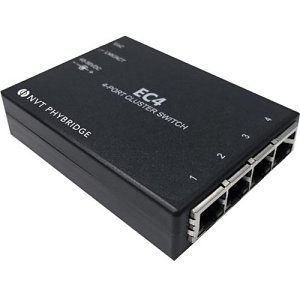 EC4 Coaxial to 4-Port CAT5 Cluster Switch