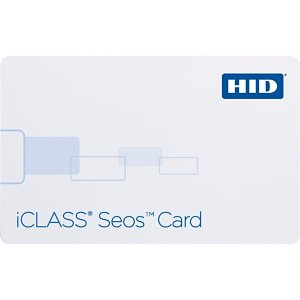 HID 5006PGGMN7 iCLASS Seos 8K Composite Printable Smart Card, White, 100-Pack
