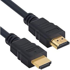 W Box WBXHDMI01 High Speed Male-Male HDMI Cable, 10GBPS Supports 4K 3D Compatible, Black, 62G, 1m