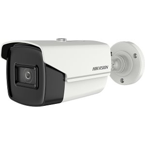 Hikvision DS-2CE16H8T-IT3F Pro Series 5MP 60m IR Ultra Low Light HDoC Bullet Camera, 2.8mm Fixed Lens, White