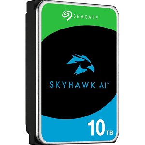 Seagate ST10000VE001 SkyHawk AI 3.5" Hard Drive for NVRs with AI, 10TB, SATA 6Gb/s