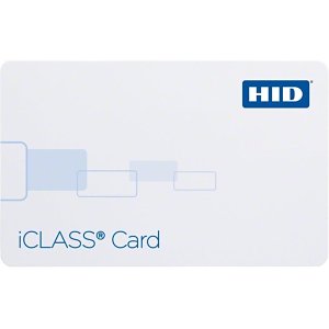 HID 2002PGGMN iCLASS 200X 16K/16 Printable PVC Smart Card, Glossy Front and Back, Matching Numbers, No Slot Punch