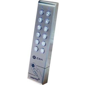 CDVI KCPROXWLC Keypad and Multi-Technology Wiegand Proximity Card Reader, 125 KHz, Stainless Steel