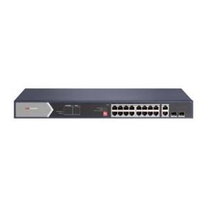 Hikvision DS-3E0520HP-E Pro Series 16-Port Unmanaged PoE Switch, 90W