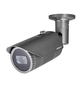 Hanwha HCO-6070R Wisenet HD Plus Series, WDR IP66 2MP 3.2-10mm Varifocal Lens, IR 30M HDoC Bullet Camera, Black