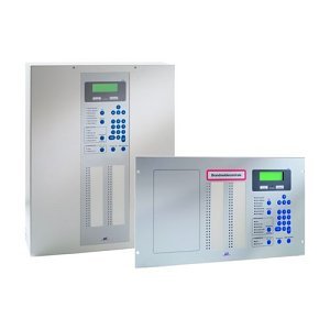 LST BC216 Fire Detection Sectional Control Panel in Wall Case with Display and Operating Unit, Red