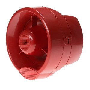 LST CWS/SOUR FI750 and FI700 Series Wall Mount Red Multitone Sounder, 32 tones, IP65, 100dB, Red