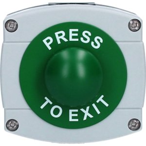 CDVI PBT-090WP Weatherproof Exit Button, Green Dome, IP65