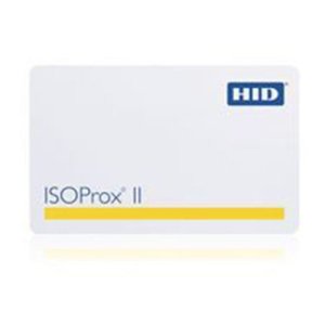 HID 1386NGGNN ISOProx II 1386 Printable Proximity Card, Non-Programmed, Glossy Front and Back, No Numbers, No Slot