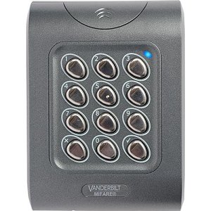 Vanderbilt EV1050e ACTpro Series, EV1 Proximity Reader with Keypad, IP67 Surface and Flush Mount, Supports MIFARE ISO 14443A