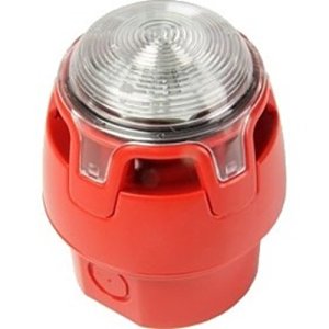 KAC CWSS-RR-W3 Red Body Deep Base Red Sounder Beacon