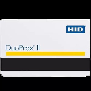 HID 1336LGGMN DuoProx II 1336 Printable Prox Card with Magnetic Stripe, Programmed, Glossy Front and Back, Matching Numbers, No Slot