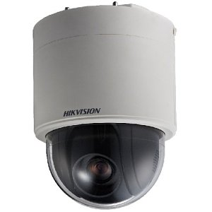 Hikvision DS-2AE5225T-A3 Pro Series DarkFighter 2MP 25 x Optical Zoom HDoC Dome Camera, 4.8-120mm Motorized Varifocal Lens, White