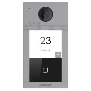 Hikvision DS-KV8113-WME(B) Pro Series 1-Button Door Station with 2MP Camera, IP65 12VDC, Silver