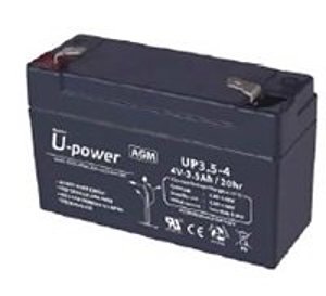 Master Battery MB-AGM3.5-4 Rechargeable Sealed Lead Acid Battery For Domonial Panel 4V 3.5ah
