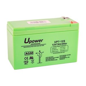 Master Battery MU-UP7-12 Up Series, Valve Regulated Lead Acid Battery, 7Ah 12V