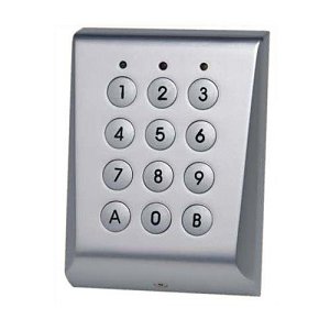 XPR VKP99 Surface Standalone Keypad with Metallic Keys, Vandal-Proof, Capacity for 99 Codes, Chrome