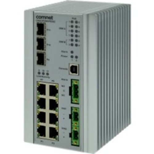 ComNet Industrially Hardened 11 Port Managed Ethernet Switch