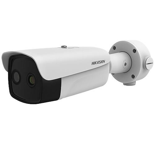 Hikvision DS-2TD2636B-13-P Temperature Screening Series 4MP IR Thermographic IP Bullet Camera, 6mm Fixed Lens, White