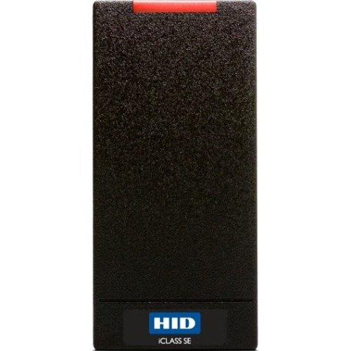 HID 900NBNTEK20000 R10 iCLASS SE Smart Card Reader, Supports 13.56 MHz iCLASS Seos Cards, and Mobile IDs via NFC and Bluetooth Smart, Wiegand, Terminal Strip, Black