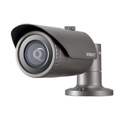 Hanwha QNO-7032R Wisenet Q Series, WDR IP66 4MP 6mm Fixed Lens, IR 30M IP Bullet Camera, Grey