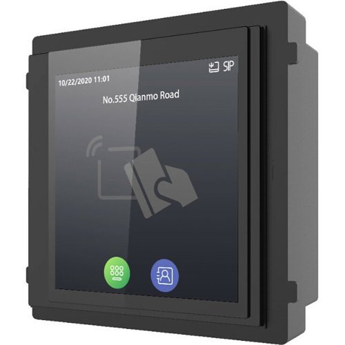 Hikvision DS-KD-TDM Multi-Functional Video Intercom Touch Display Module with Mifare Card Reader and 4" Touch Screen