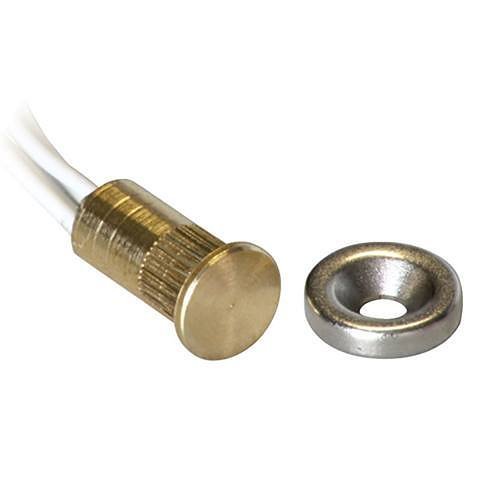 Eaton Series 314, Flush Mounting Micro Contact with Anti Tampering Wire Loop, EN50131-2-6 Approved, 24V DC 100mA, Grade 2, Brass