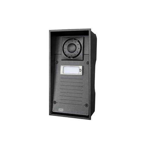 2N Analog Force Series, 1-Button Security Intercom Door Station Module with Keypad, IP65, Black