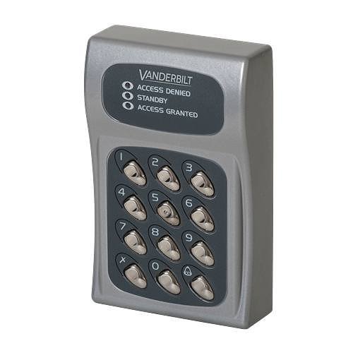 Vanderbilt ACT5 ACT Series, Codelock, 1 Door, Supports 10 PIN Codes, IP55, Grey