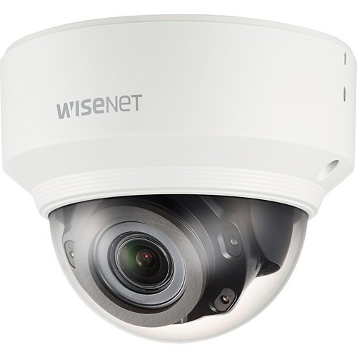 Hanwha XND-8080R Wisenet X Series, WDR 5MP 3.9-9.4mm Motorized Varifocal Lens, IR 30M IP Dome Camera, White