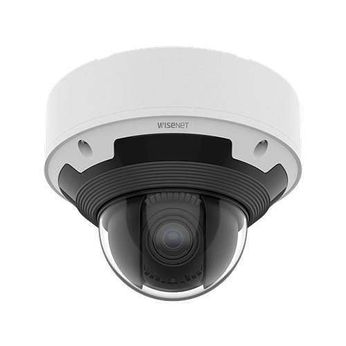 Hanwha XNV-6083Z Wisenet X Series, IP66-IP67 2MP 2.8-12mm Motorized Varifocal Lens, AI Vandal IP Dome Camera, White