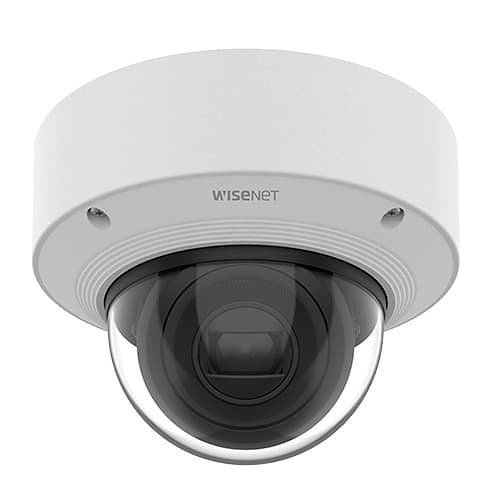 Hanwha XNV-C6083 Wisenet X Series, IP66-IP67 2MP 2.8-12mm Motorized Varifocal Lens, AI None IR Vandal IP Dome Camera, White