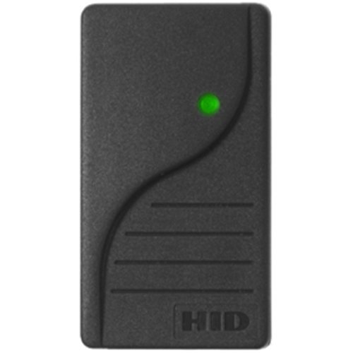 HID 6008BKB06 ProxPoint Plus Proximity Reader with Clock and Data Output, Pigtail, Beep On, LED Normally Off, Host Must Flash Red and/or Green, Classic Black