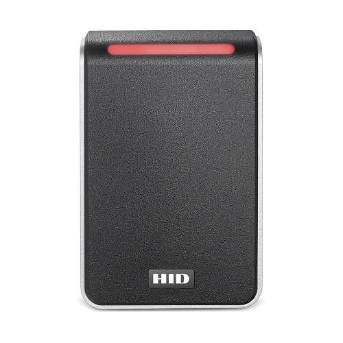 HID 40NKS-T0-000000 Signo 40 Contactless Smart Card Reader, Multi-Technology, Mobile Ready, Wall Switch Mount, Pigtail, Black/Silver
