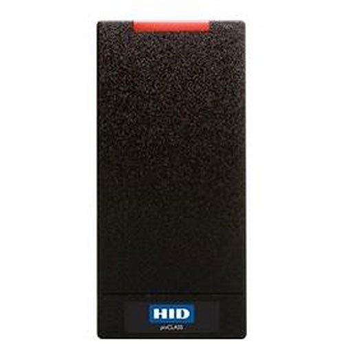 HID 900NTNNEK00020 iCLASS SE R10 Mini-Mullion Contactless Smartcard Reader, High Frequency Standard, Sio, Seos, 40bit Message, Wiegand, Pigtail, Black