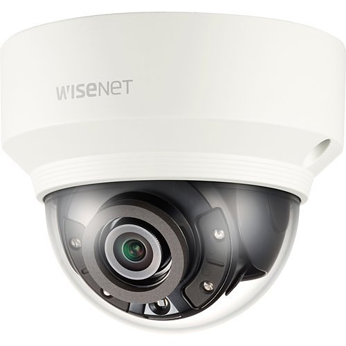 Hanwha XND-8020R Wisenet X Series, 5MP 3.7mm Fixed Lens, IR 30M IP Dome Camera, White