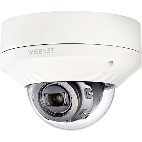 Hanwha XNV-6080R Wisenet X Series, WDR IP66 2MP 2.8-12mm Motorized Varifocal Lens, IR 50M IP Dome Camera, White