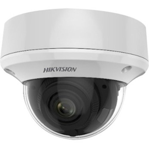 Hikvision DS-2CE5AU7T-AVPIT3ZF Pro Series 5MP Ultra Low Light HDoC Dome Camera, 2.7-13.5mm Motorized Varifocal Lens, White
