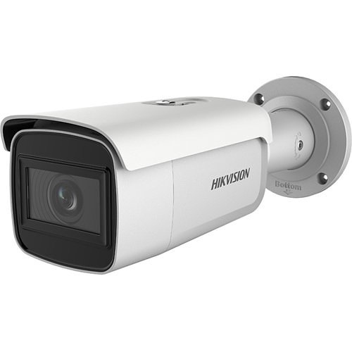 Hikvision DS-2CD2645FWD-IZS Pro Series DarkFighter 4MP Varifocal IR IP Bullet Camera, 2.8-12mm Motorized Lens, White