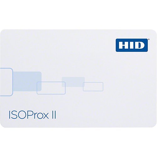 HID 1386LGGMH ISOProx II 1386 Printable Proximity Card, Programmed, Glossy Front and Back, Matching Numbers, Horizontal Slot