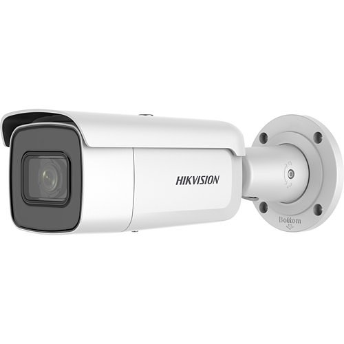 Hikvision DS-2CD2646G2T-IZS Pro Series, AcuSense, IP67 4MP 2.8-12mm Motorized Varifocal, IR 60M, IP Bullet Camera, White