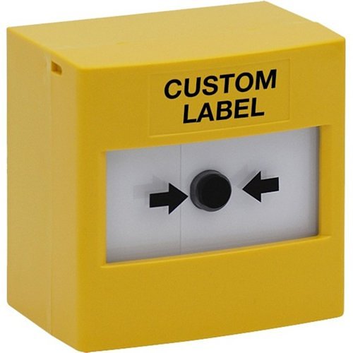 STI RP-YD2-02-CL ReSet Call Point, Dual Mount, Single Pole Changeover, Custom Label, Yellow
