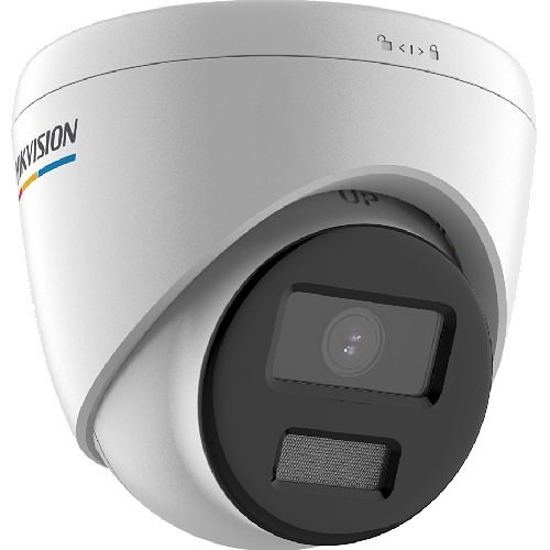 Hikvision DS-2CD1327G0-L Value Series, ColorVu IP67 2MP 2.8mm Fixed Lens IP Turret Camera, White