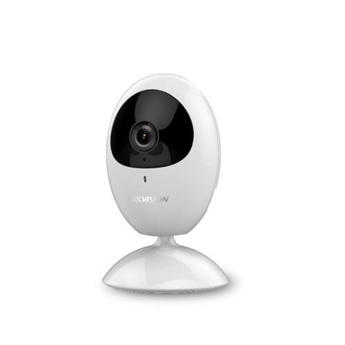 Hikvision DS-2CV2U21FD-IW Wi-Fi Series, Indoor 2MP 2.8mm Fixed Lens, IR 10M, Wireless IP Cube Camera, White, with Audio