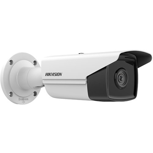 Hikvision DS-2CD2T43G2-2I Pro Series AcuSense 4MP IP67 Fixed IR IP Bullet Camera, 4mm Fixed Lens, 60m Light Range, White