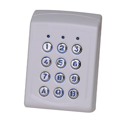 XPR EX6P ABS Keypad with Built-In RFID and Metal Keys, RS-485, Capacity for 1000 Codes-Cards, White