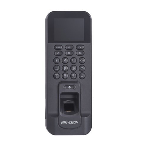 Hikvision DS-K1T804AMF Pro Series, Fingerprint and Card Reader with Keypad, OR 4.5cm Surface Mount, Supports RS-485 and Wiegand Protocol, Black