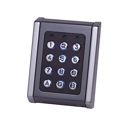 XPR EX6P Keypad with built-in RFID Moulded Aluminium Surface Mounting with Metal Keys