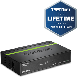 Conmutador Ethernet TRENDnet  TEG-S50G 5 - Gigabit Ethernet - 10/100/1000Base-T - Nuevo - 2 Capa compatible - Adaptador CA