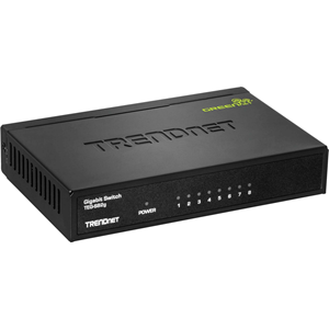Conmutador Ethernet TRENDnet  TEG-S82G 8 - Gigabit Ethernet - 10/100/1000Base-T - 2 Capa compatible - Adaptador CA - Par trenzado - De Escritorio - 3 Año(s) Garantía limitada